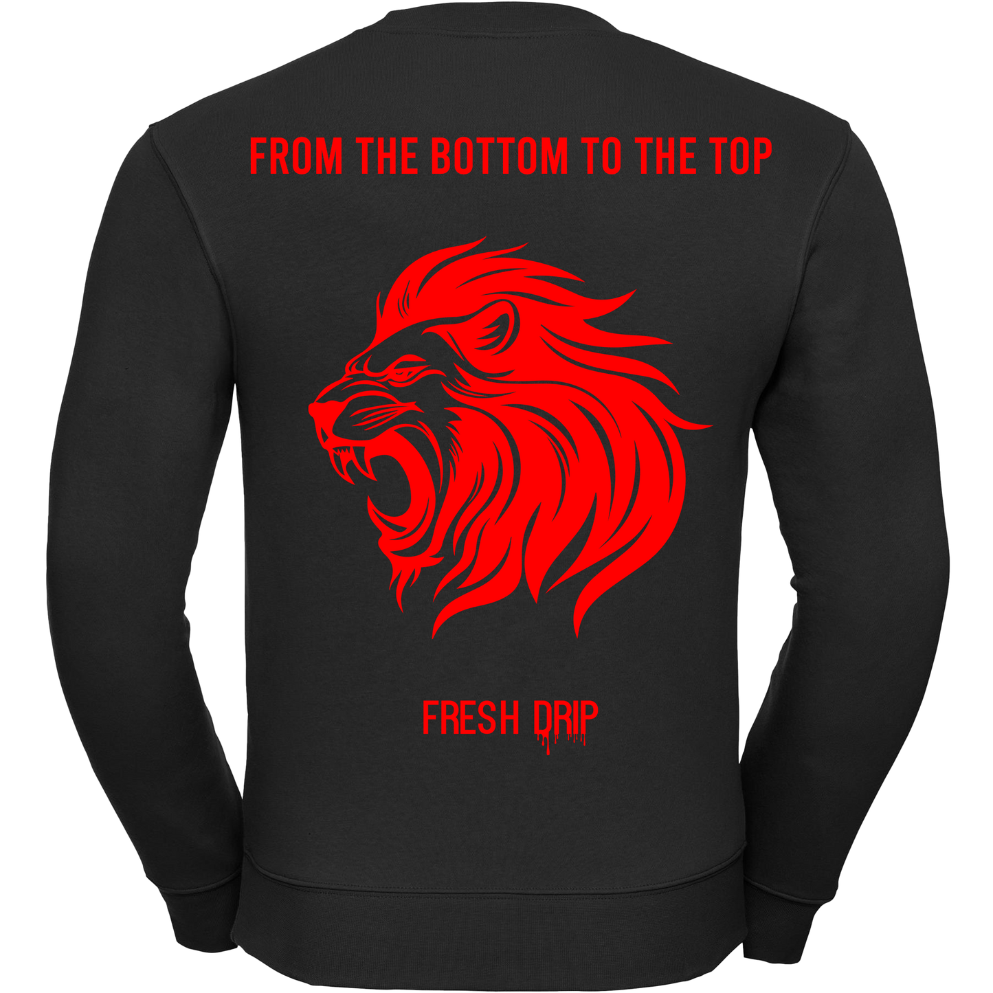 Fresh Drip - Lion Sweatshirt Black