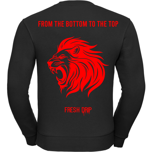 Fresh Drip - Lion Sweatshirt Black