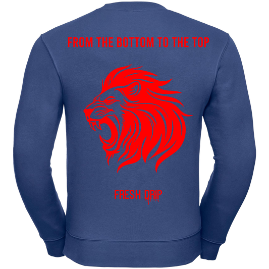 Fresh Drip - Lion Sweatshirt Blue