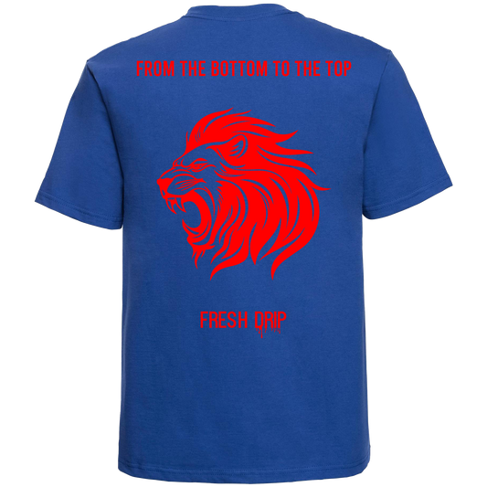 Fresh Drip - Lion T-Shirt Blue